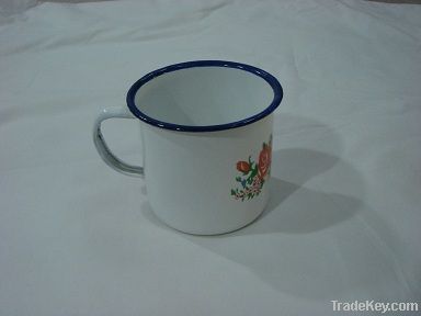 enamelware, enamel mug, cup, drinkware cup.