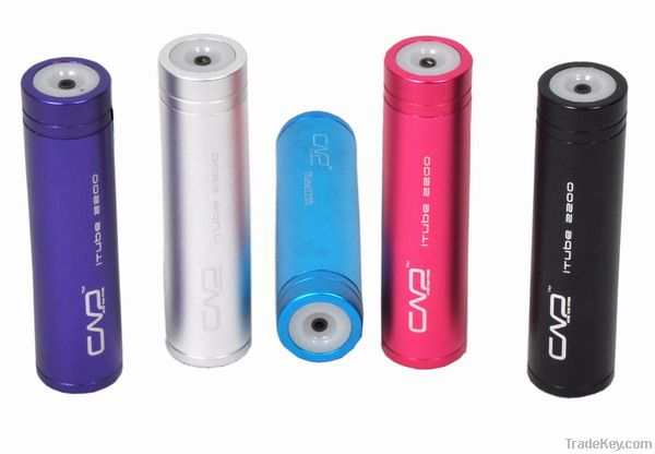 Branded Portable Battery Charger, with capacity of 2200mAh