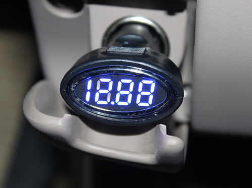 12V Blue DIGITAL LED CAR VOLT METER VOLTAGE GAUGE