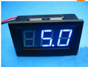 2 Wire 12V Blue LED Digit Car battery Monitor Voltmeter