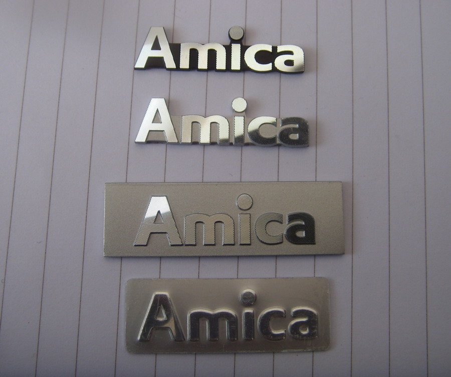 aluminum metal label, metal logo