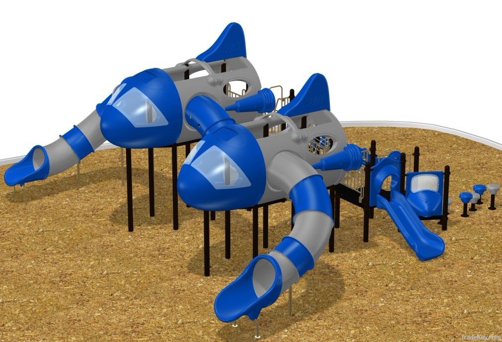 WD-FJ001 Aircraft Theme Outdoor Playground