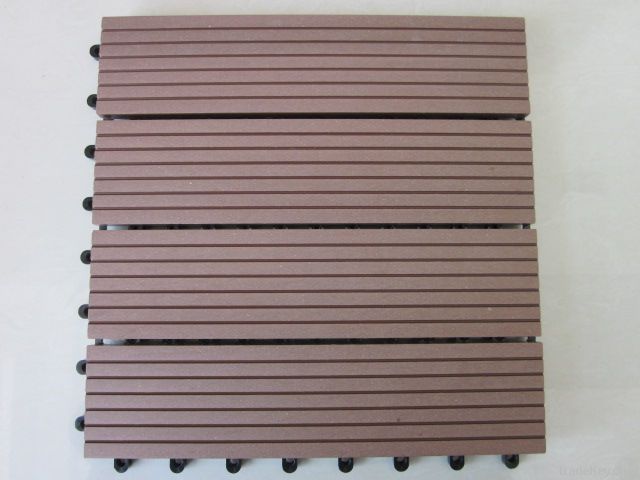 Interlocking WPC decking tile