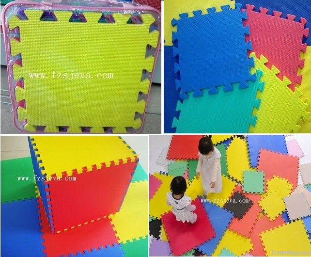 kids playing EVA foam floor mat