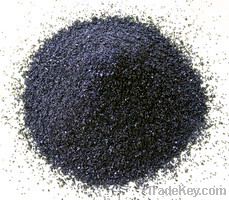 Black silicon carbide grain and powder