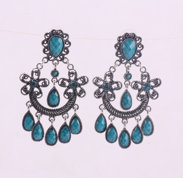 crystal chandelier earrings silver