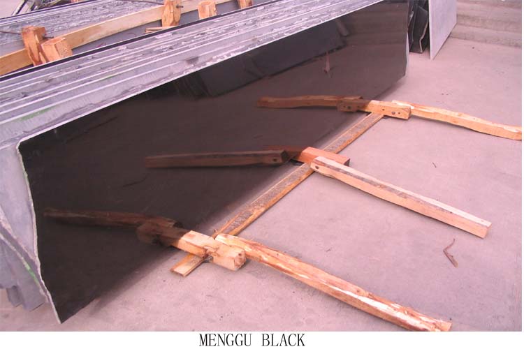 Mongolia Black Granite Slab