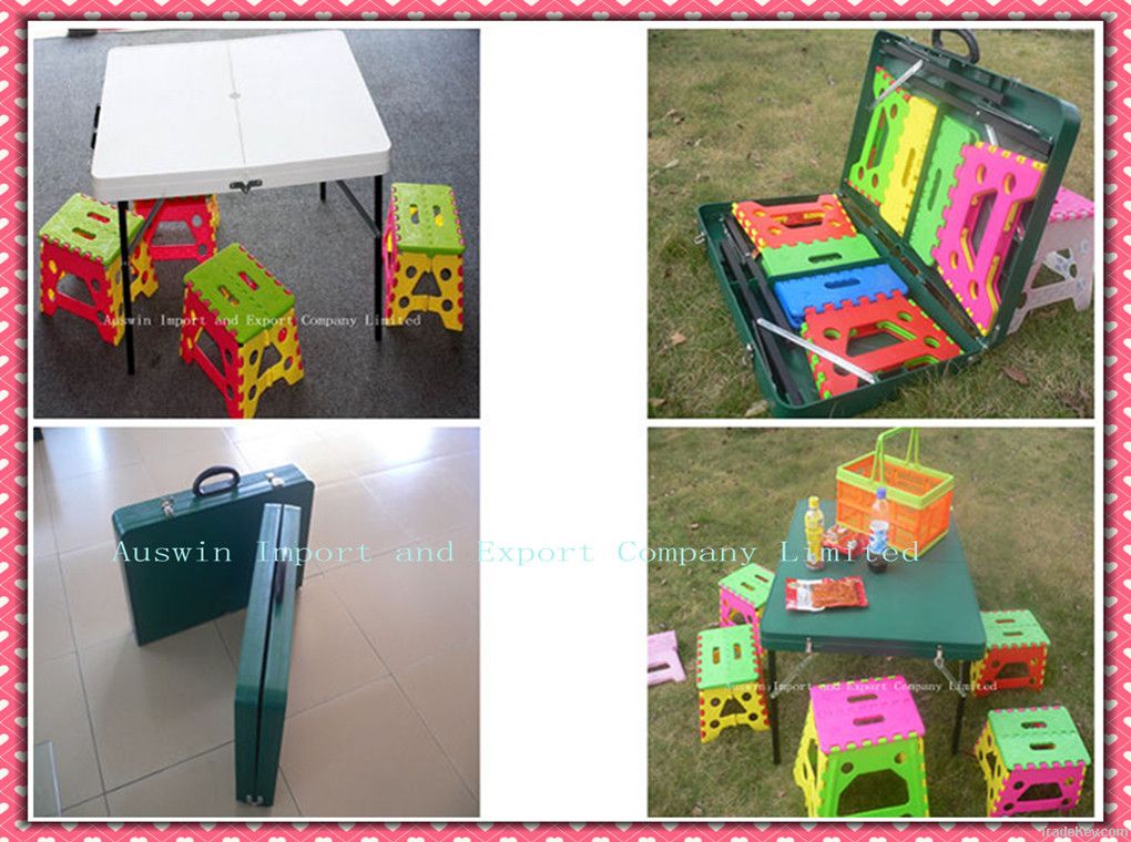 Plastic Suitcase / Picnic Folding Table