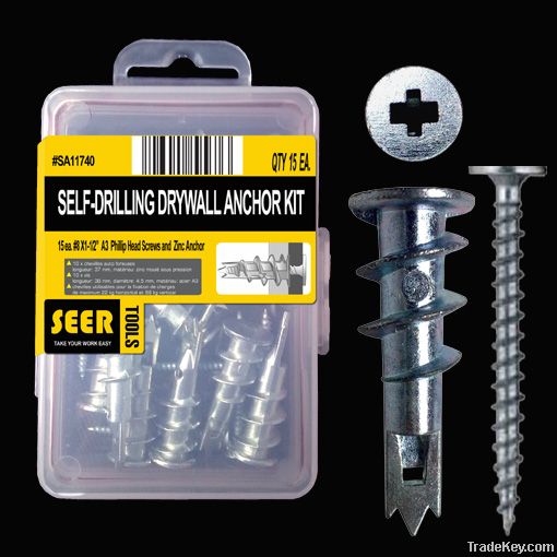 20PCS SELF-DRILLING DRYWALL ANCHORS