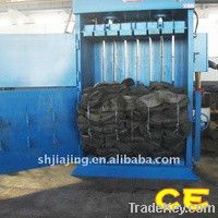 Dedicated tire baler machine