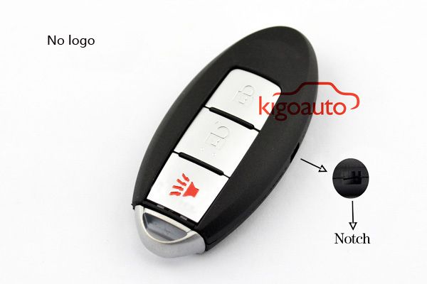 Smart key shell 2button+panic for Nissan