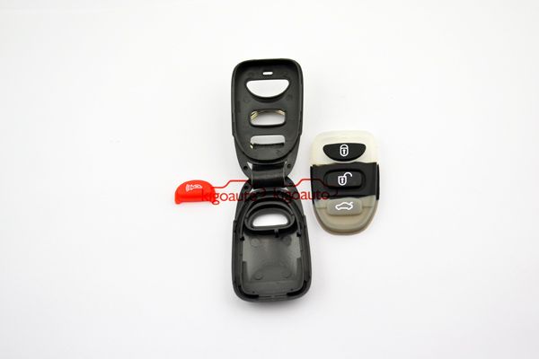 Remote case 3 button+panic for Hyundai