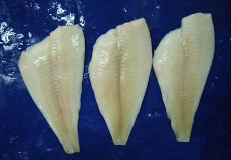 Frozen yellow fin sole fillet