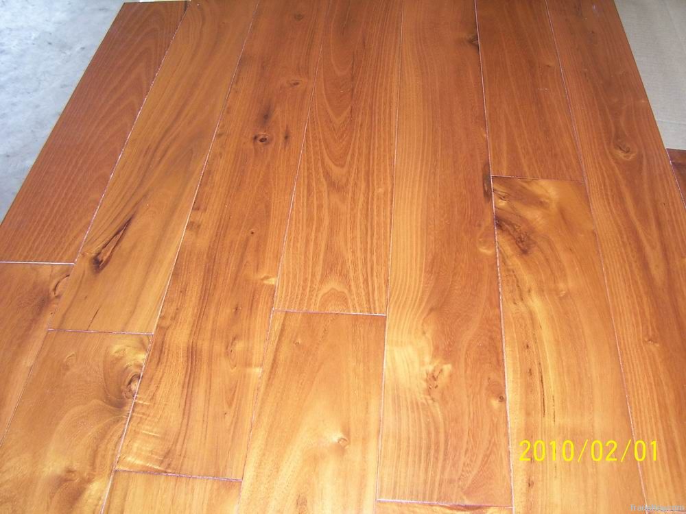 Tropical teak hardwood flooring