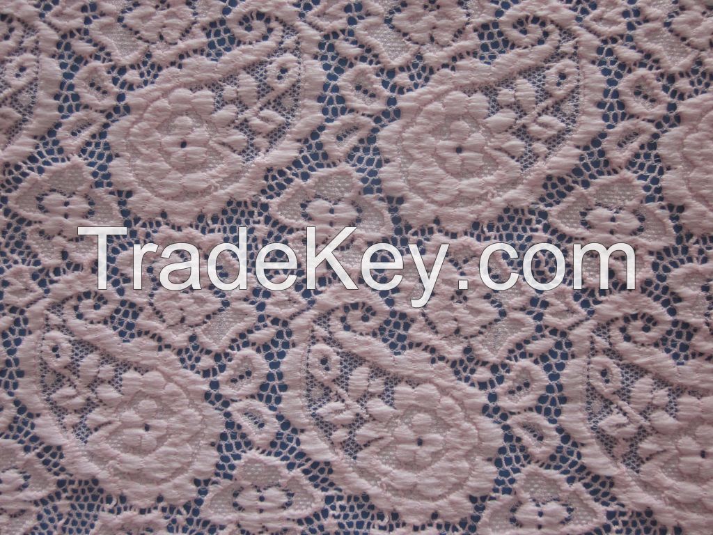 nylon spandex lace/jacquard fabric