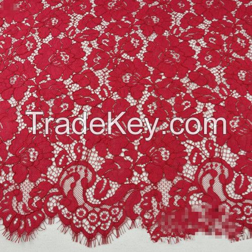 new design cotton nylon lace fabric for lady's dress