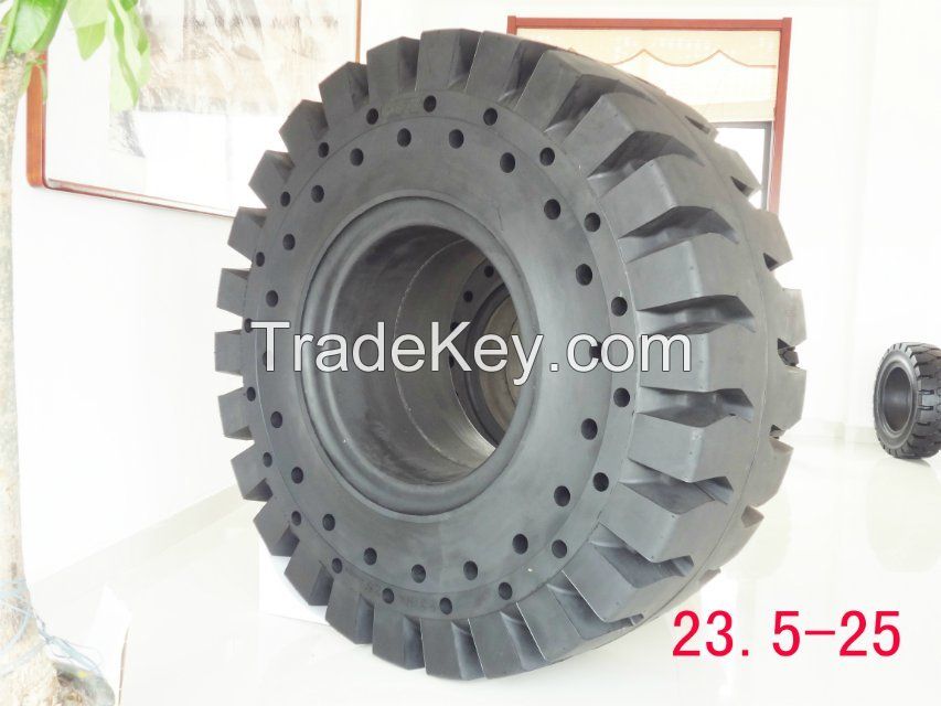 solid OTR tires23.5-25 ,17.5-25.18.00-25,20.5-25 for wheel loader,front end loader,reach stacker