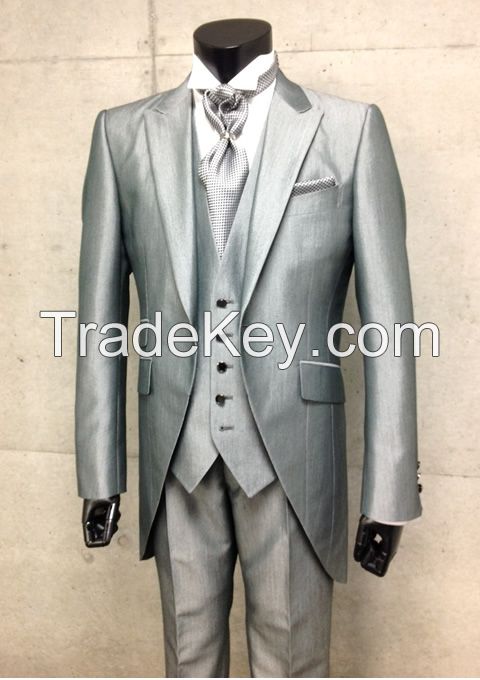 Men's Ceremony Suit - Wedding Suit - 100% Wool High Quality Fabric
