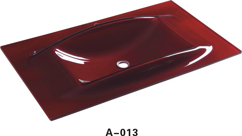 ceramic bathroom basin/glass vanity top/bathroom basin A008