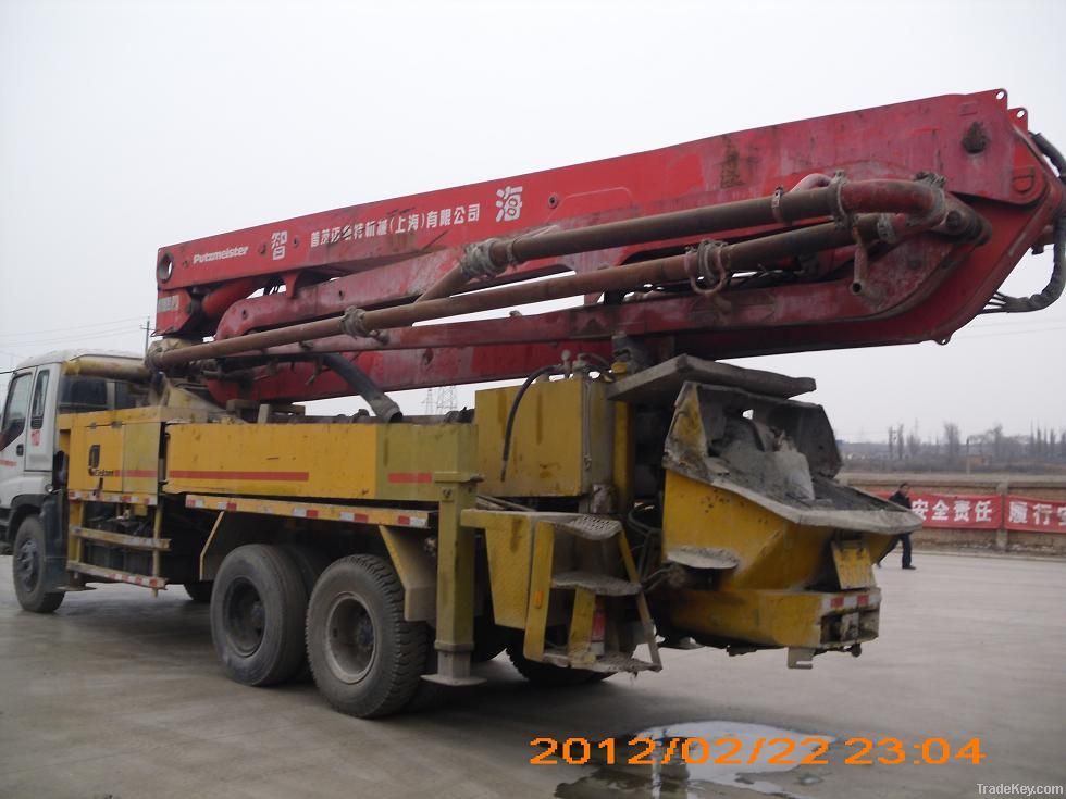 37M Sceond Hand and Used Putzmeister Concrete Pump Truck