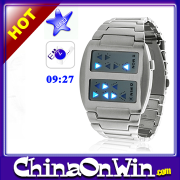 Japanese Metal LED Digital Wristwatch