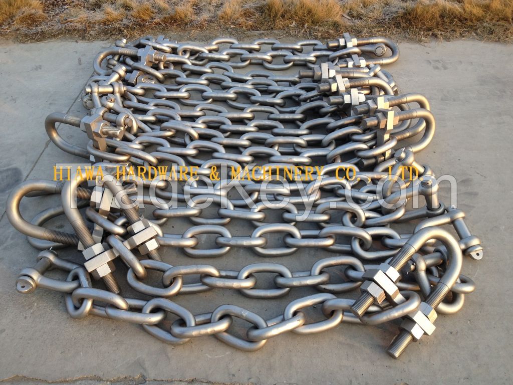 marine fender chains, stainless steel chains