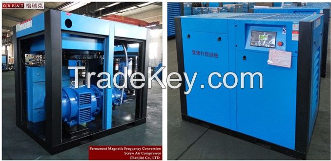 Energy saving rotary screw air compressor