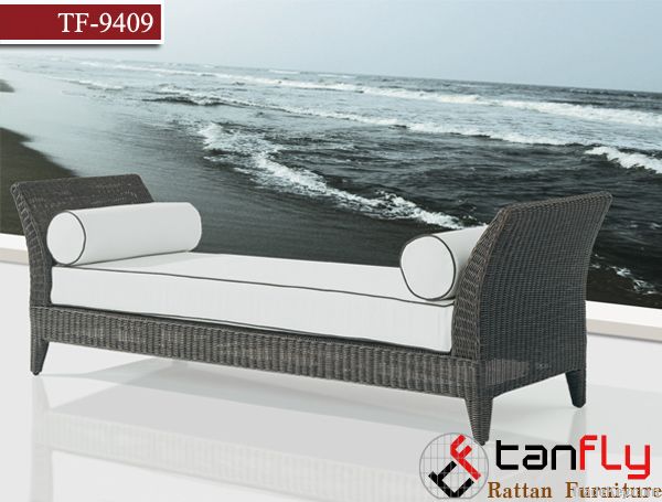 TF-9409 Rattan sofa bed/wicker beach chair