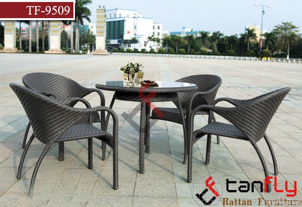 Rattan Dining Table And Chair Set