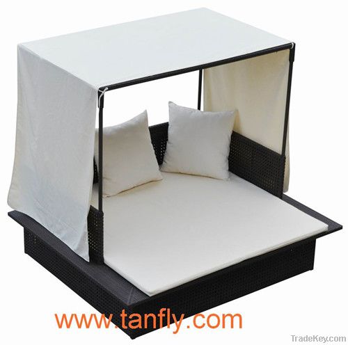 Outdoor Big Rattan Lougner Bed