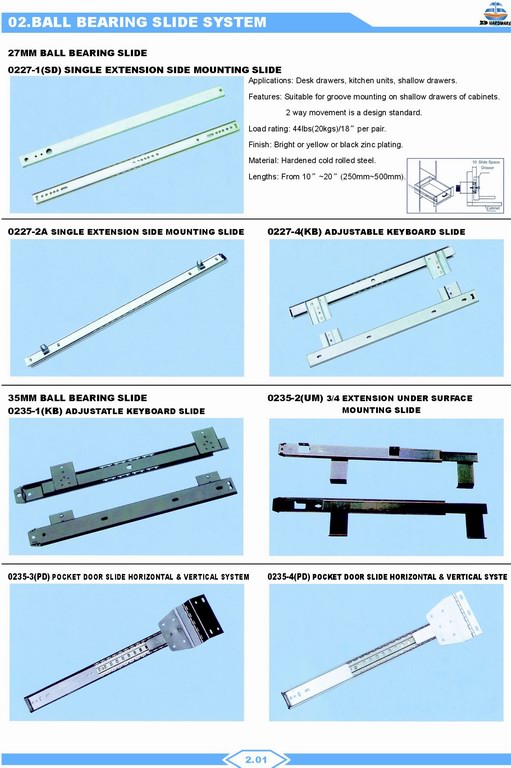 furniture ball bearing drawer slides-supplier