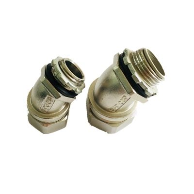 45 Degree liquid tight flexible conduit connectors