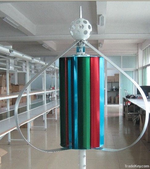 100W Cage-type Vertical Axis Wind Turbine Generator