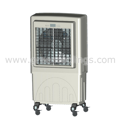 Portable evaporative air cooler