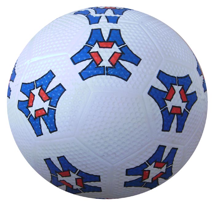 rubber soccer ball