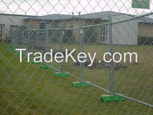 AS 4687 standard 2.4x2.1m size galvanized temporary fencing panels