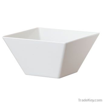 100%melamine deep square bowl