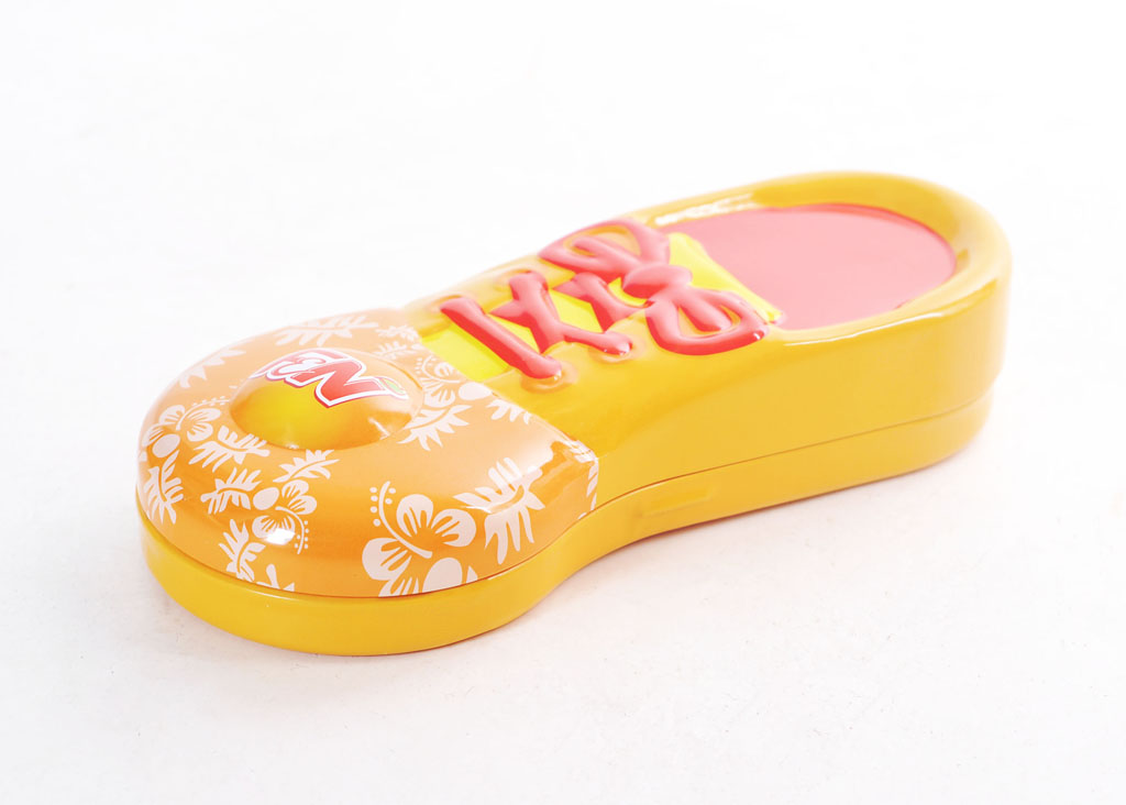 shoe shape tin pencil box