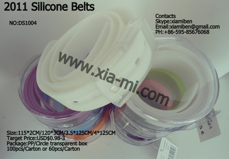 100% Silicone  Belt, 2011 Silicone Belt, Rubber Belt