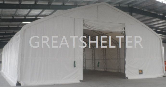 12.2m Wide Large Storage Shed, Truss Fabric Building, Commercial Shed