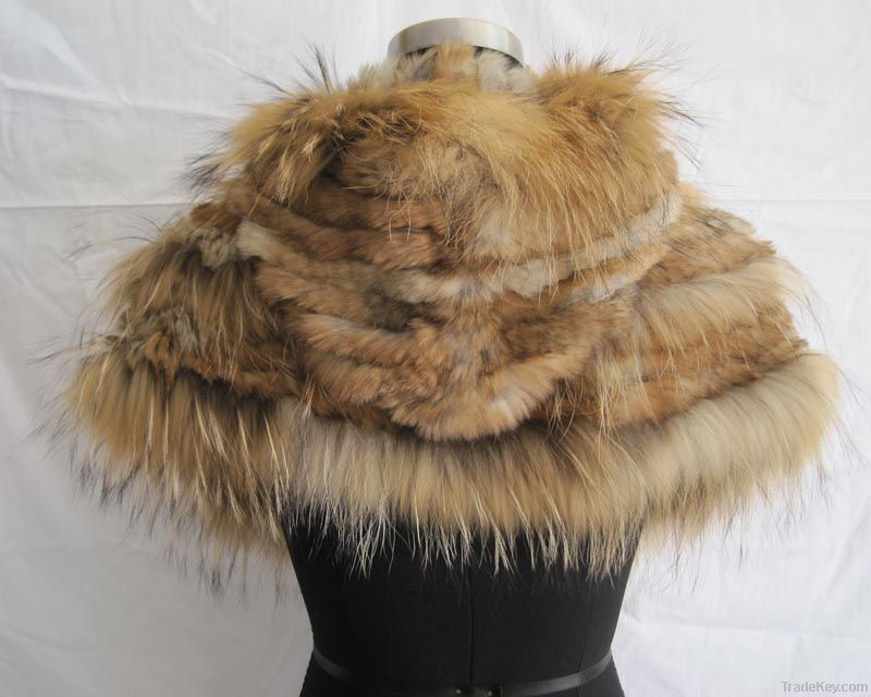 tongchem net stitch raccoon fur