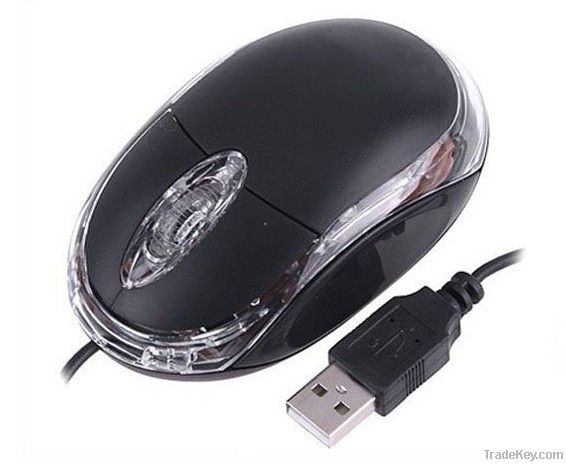 Mini USB Optical Scroll Wheel 3D Mice Mouse For PC Laptop