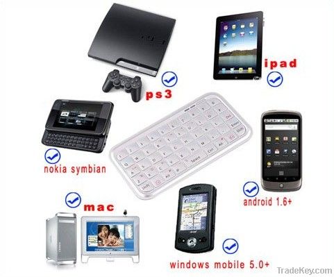 Ultra Slim Mini Bluetooth Keyboard For PC PS3 PDA