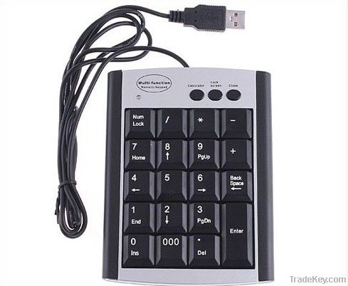 22 Keys Multifunction USB Numeric Keypad Keyboard Calculator