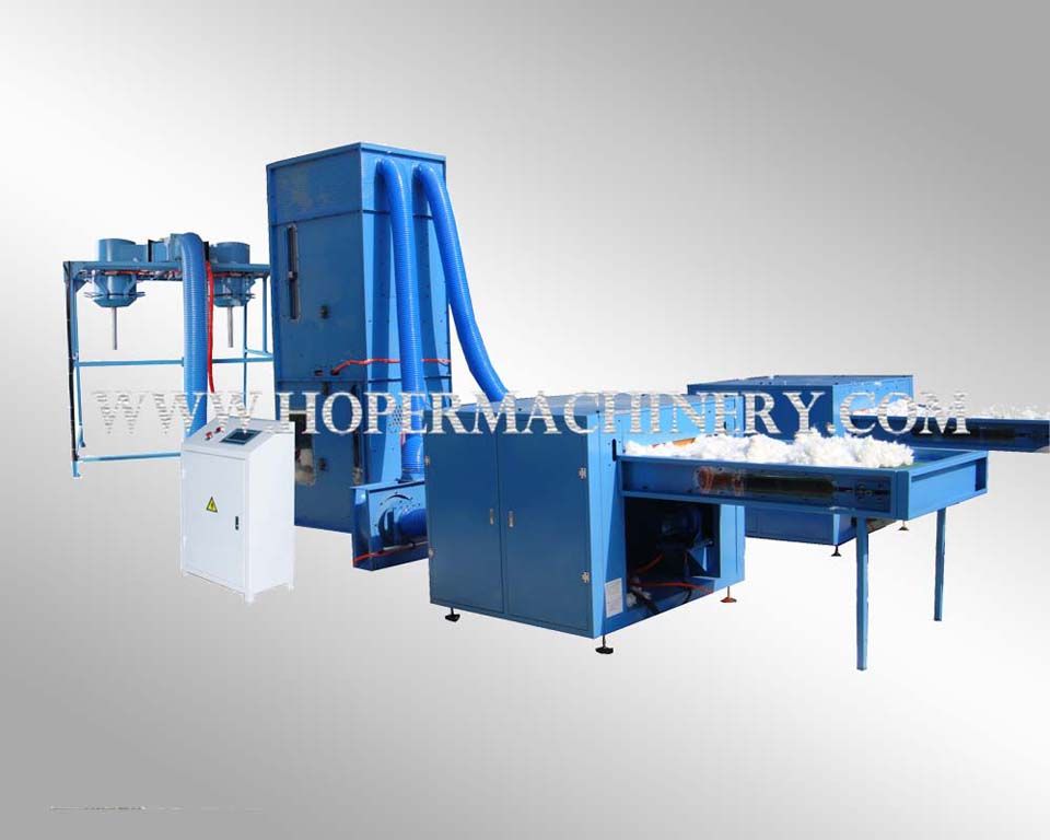 Ball fiber making packing machine