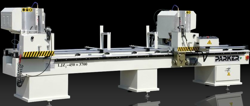 Aluminium & PVC double head saw