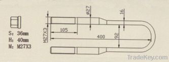 Truck parts trailer bolts