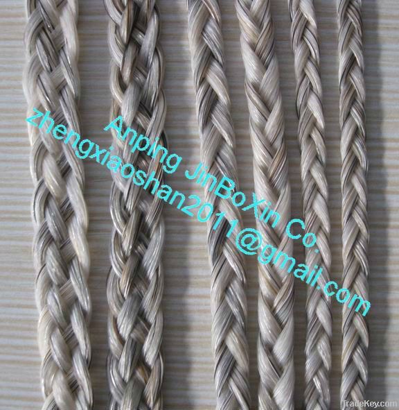 horse hair braids for bracelets, necklace, earring, jewelry