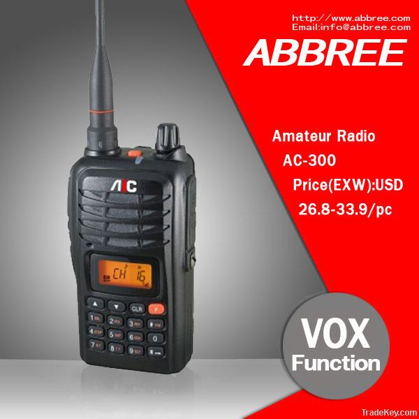 OEM vhf/uhf LCD handheld two way radio  AC-300