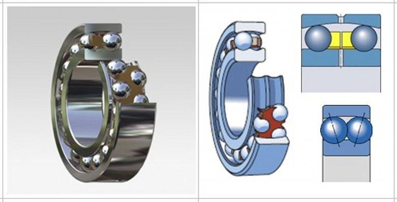 Self aligning ball bearings